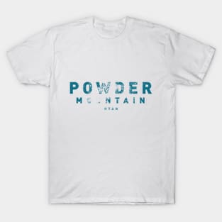 Powder Mountain Ski Resort Utah by © Buck Tee Originals T-Shirt